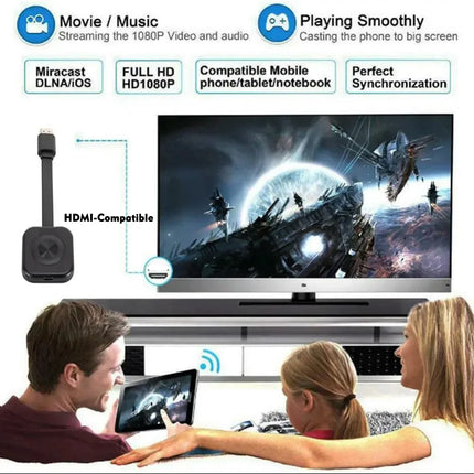 Salange Miracast Wifi Dongle TV Stick DLAN Sync Screen Mirroring Share for Smartphone Android iOS Devices Tablet 1080P HD Video